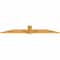 Ekena Millwork Eugene Rough Sawn Timber Gable Bracket, Western Red Cedar, 84"W x 14"H x 2"D x 6"F, 4/12 Pitch GBW084X14X0206EUG00RWR - alternate 4